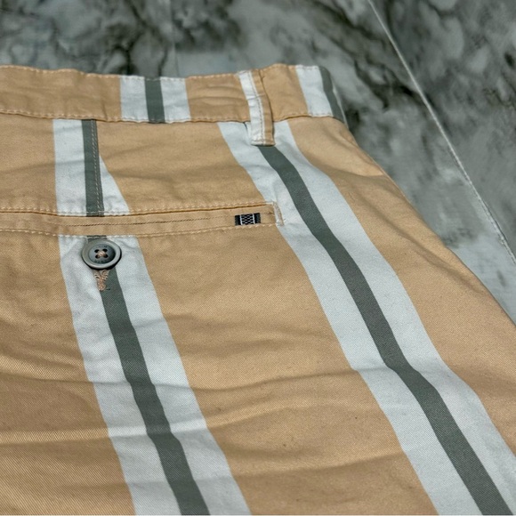 Denim And Flowers Preppy Flat Front Striped Shorts Mens Size 36 Vacation Cruise - Picture 7 of 10